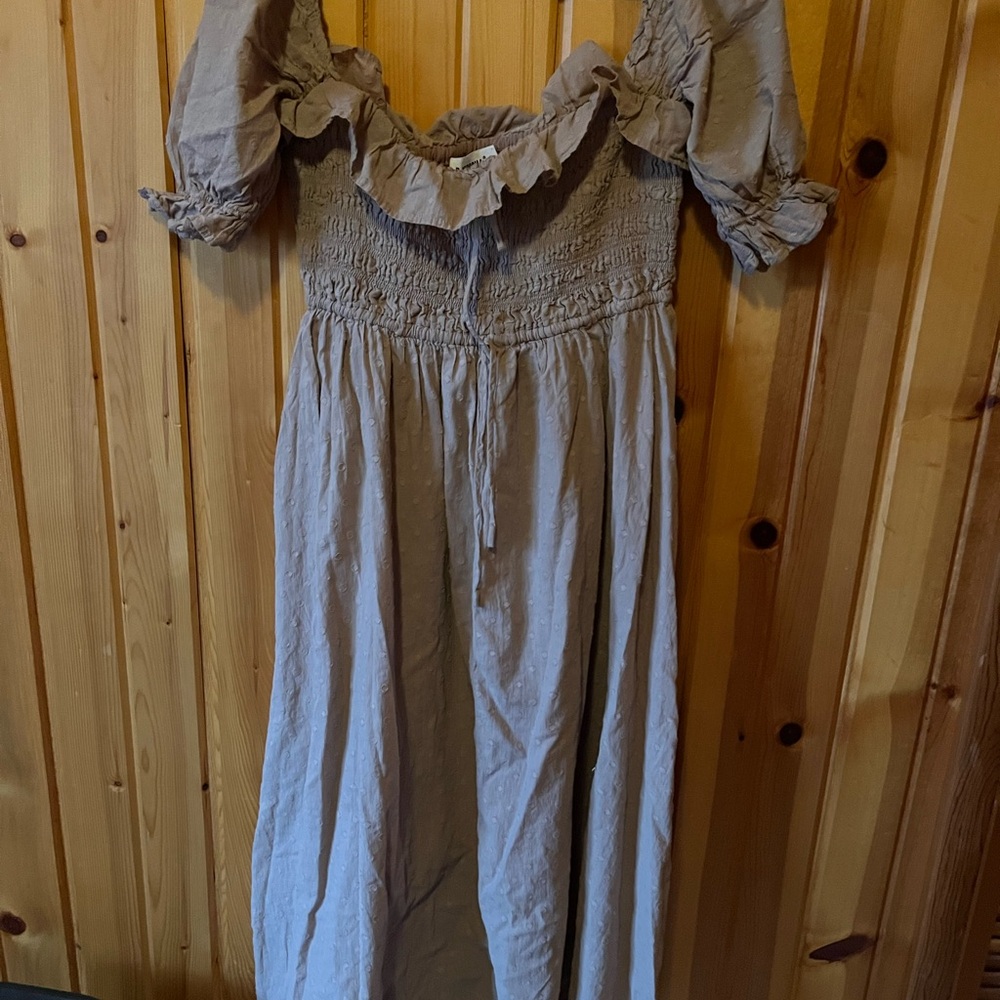 Adorable Tan Kids Casual Dress